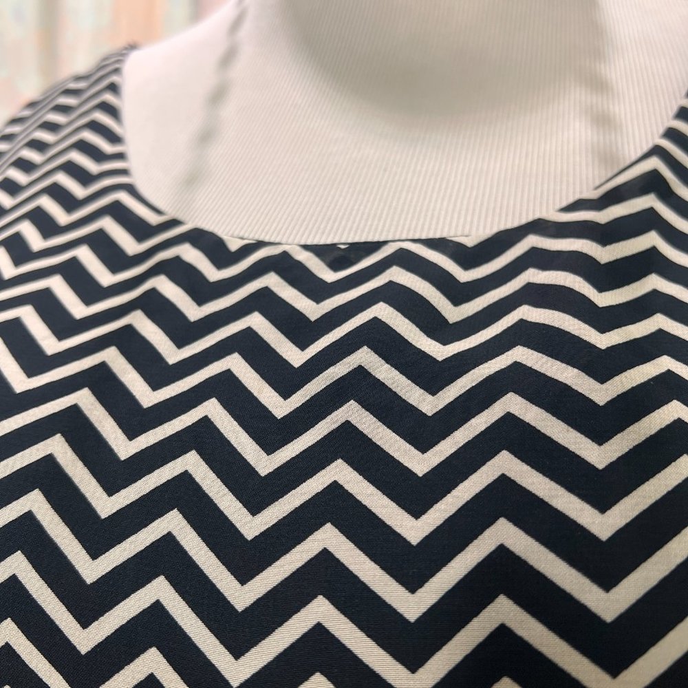 Tacera Stylish Zigzag Pattern Plus Size Chiffon D… - image 5